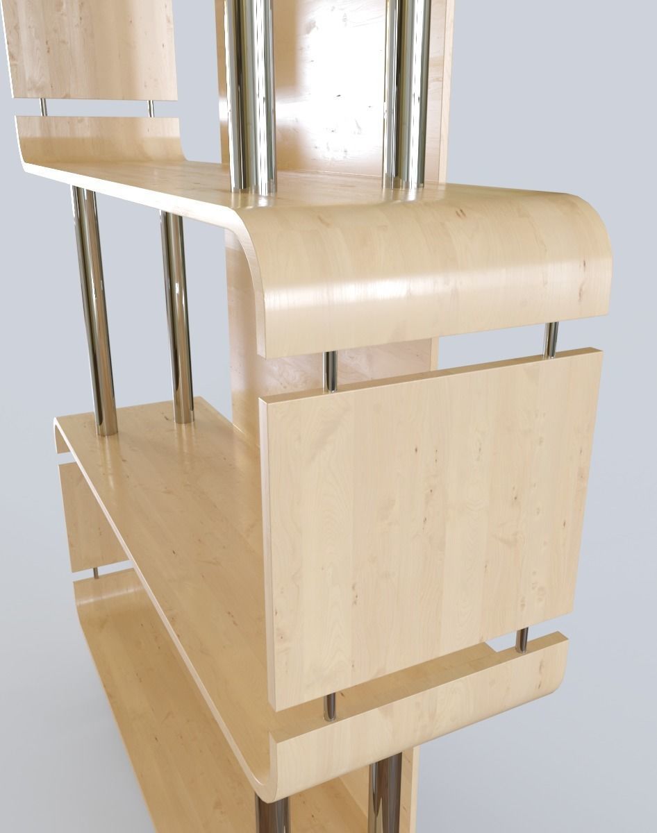 Shelf Modern  3D model_2
