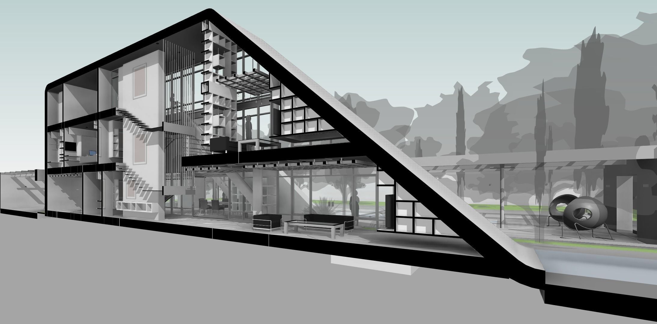 Matrioshka house - Autodesk Revit 3D model_13