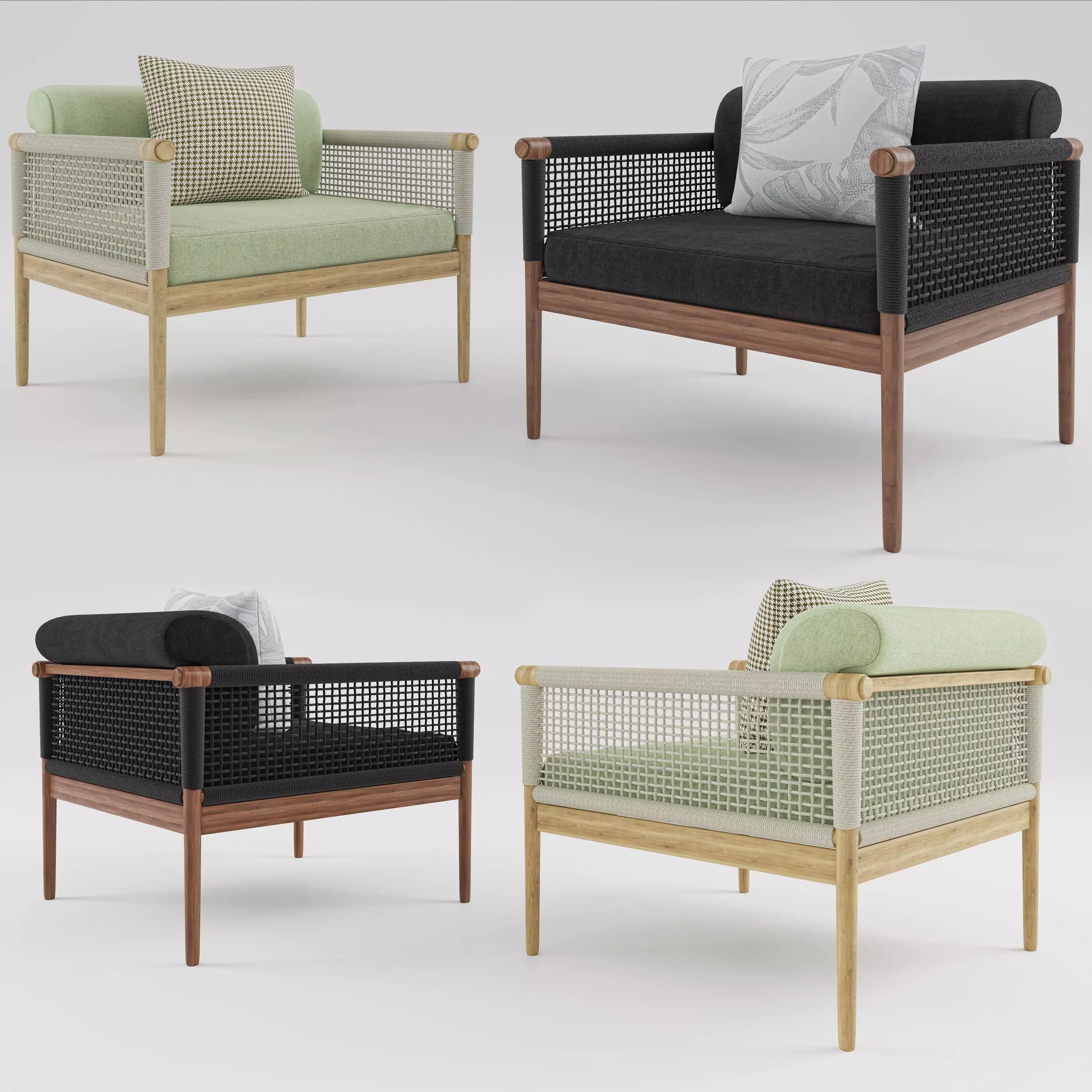 Armchair Atmosphere LUXE DECO 3D model_0