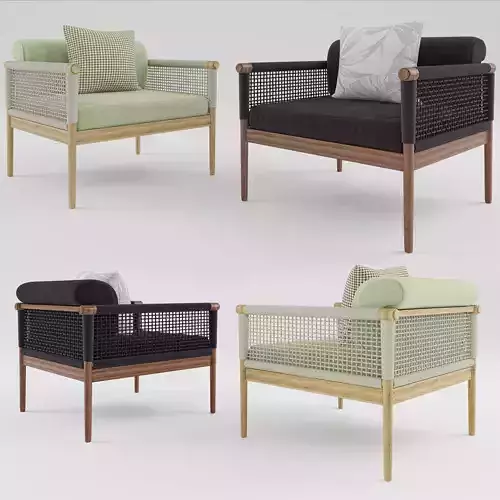 Armchair Atmosphere LUXE DECO 3D model