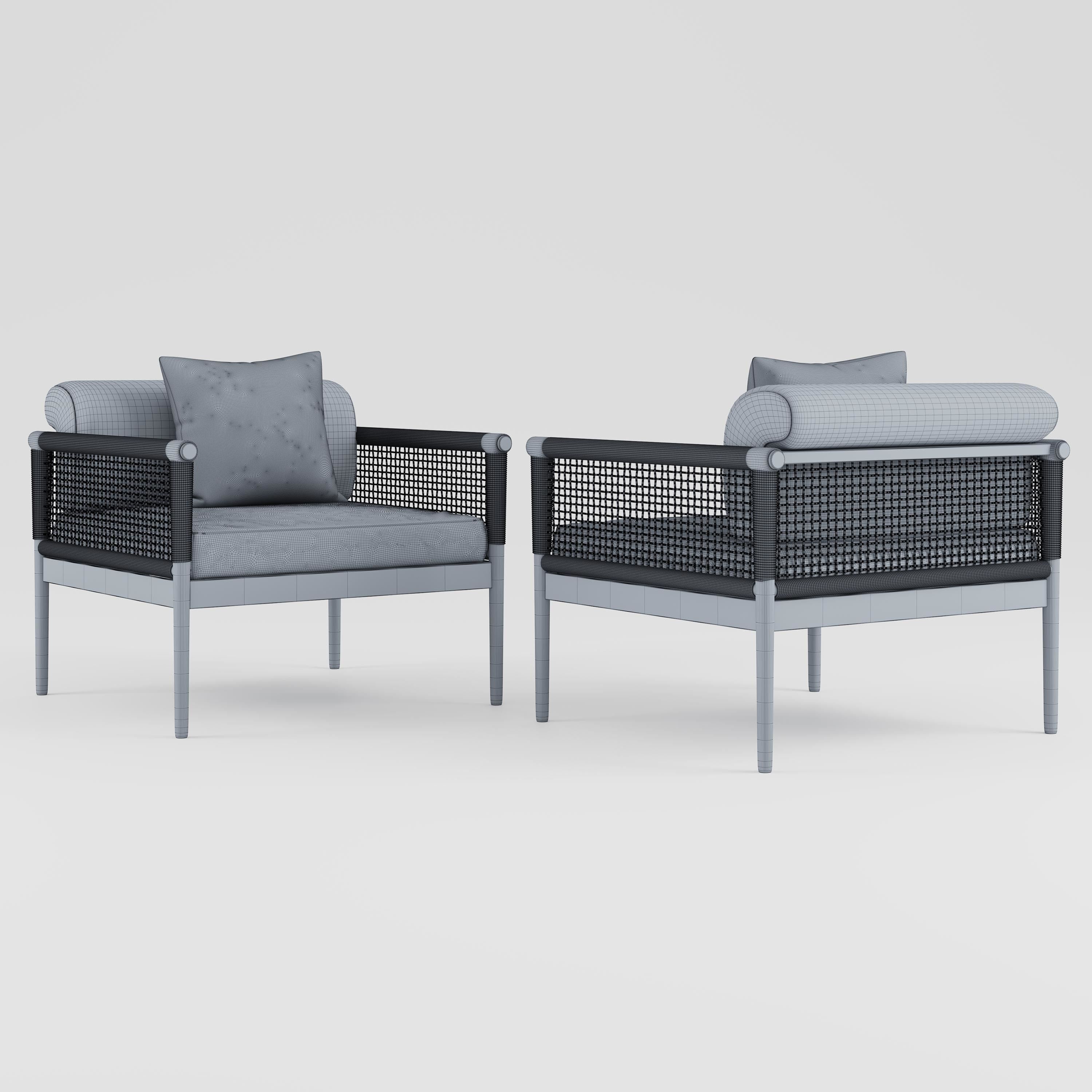 Armchair Atmosphere LUXE DECO 3D model_2