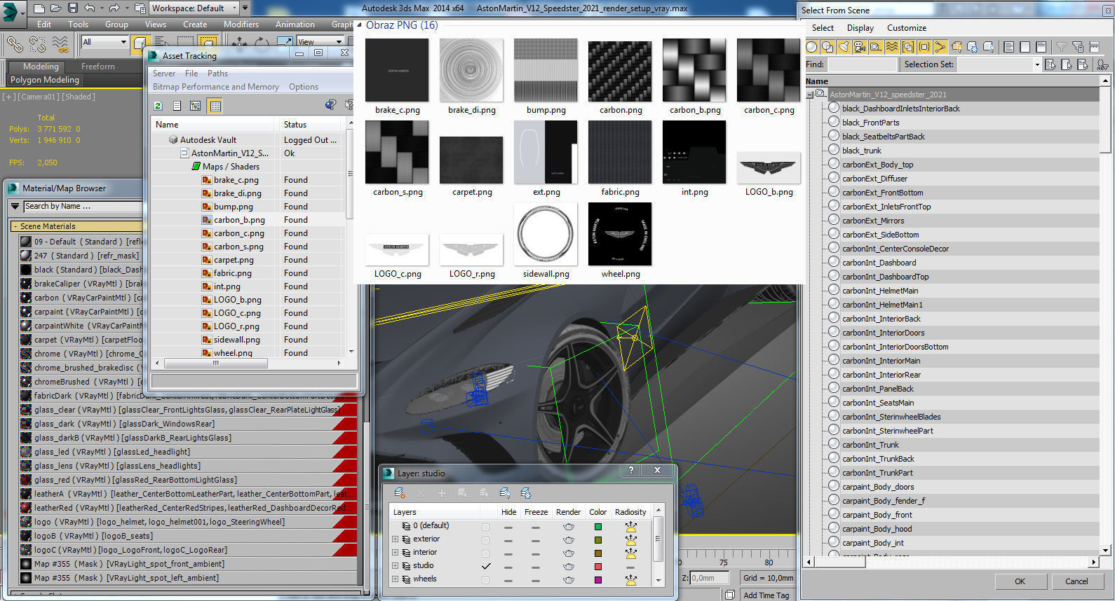 Aston Martin V12 Speedster 2021 3D model_31