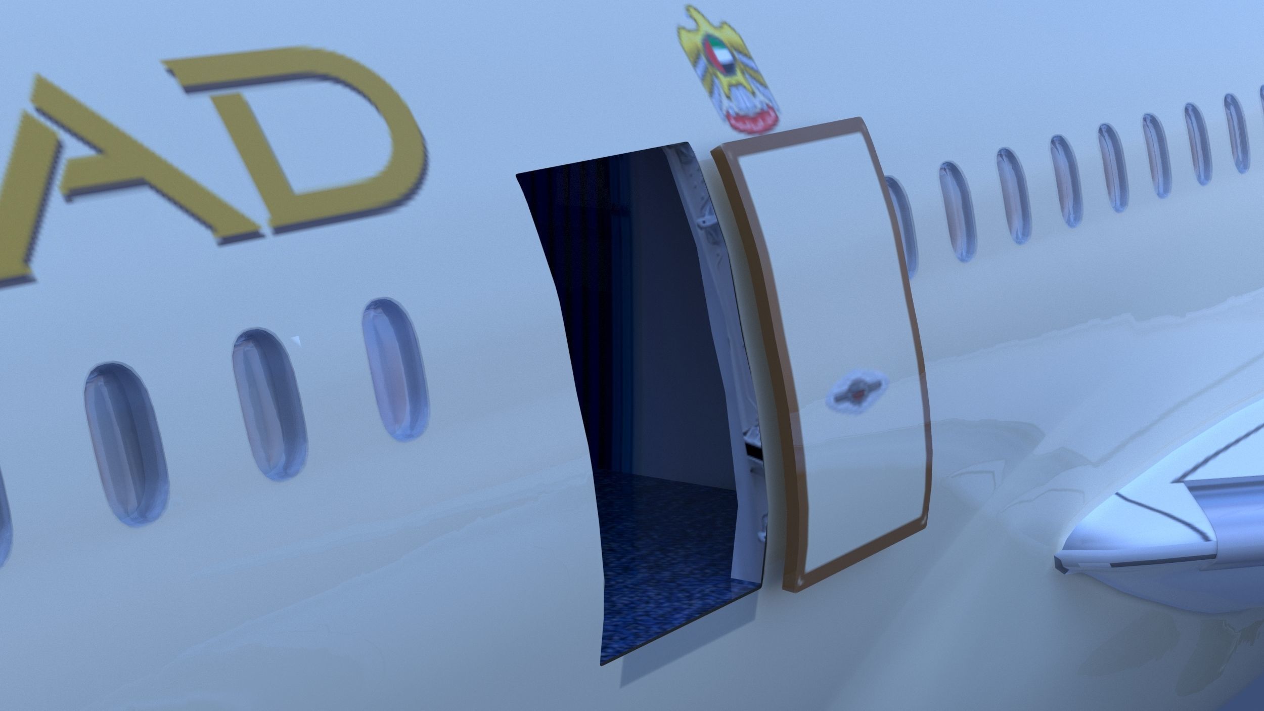 Boeing B- 787 Dreamliner Etihad Airlines High detailed model 3D model_10