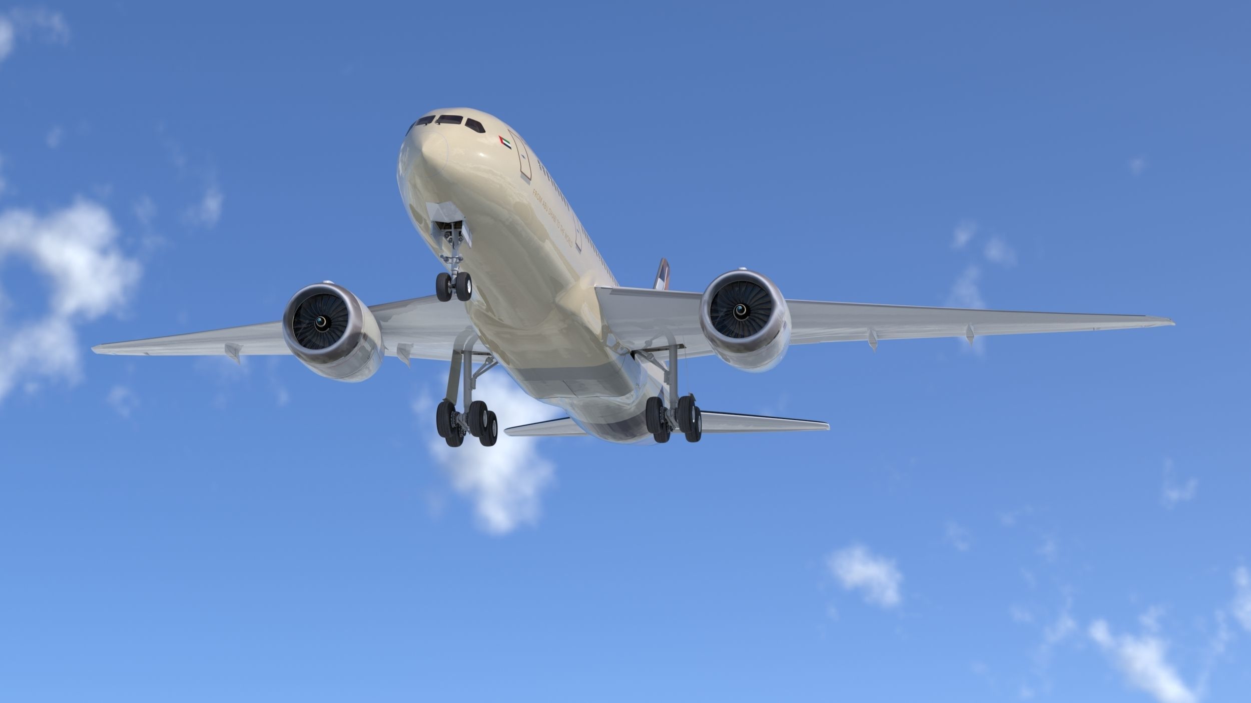 Boeing B- 787 Dreamliner Etihad Airlines High detailed model 3D model_2