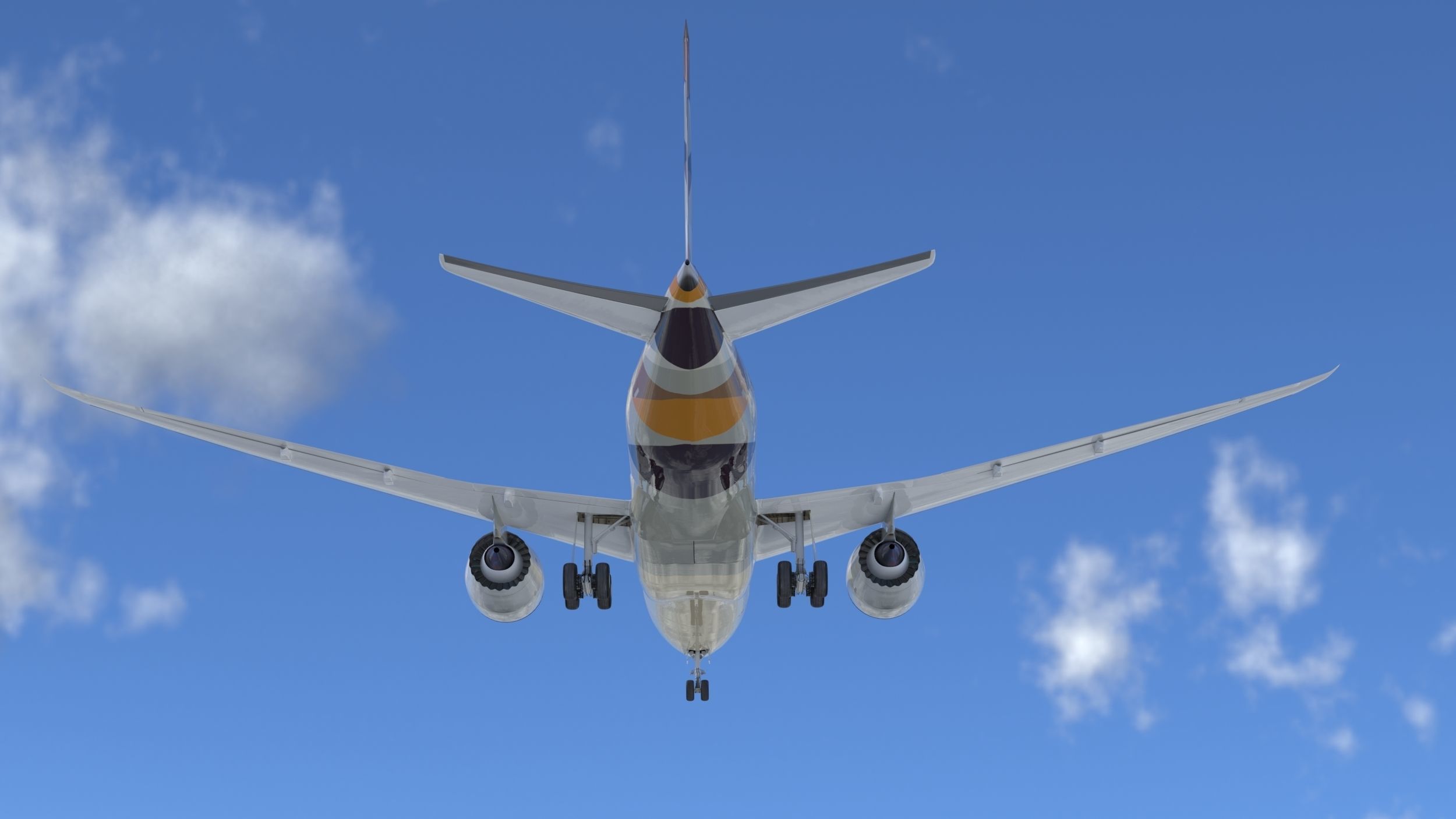 Boeing B- 787 Dreamliner Etihad Airlines High detailed model 3D model_6