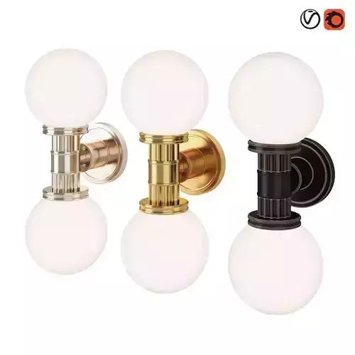 Restoration Hardware Davenport Sconce Lamp 3D model