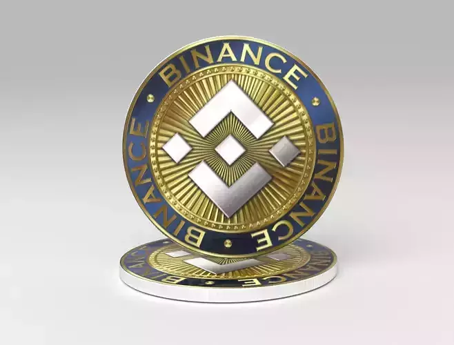 Binance coin BNB 3D model