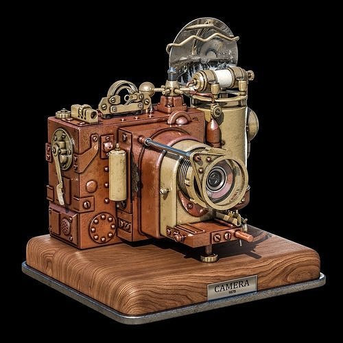 Steampunk Camera 3D model