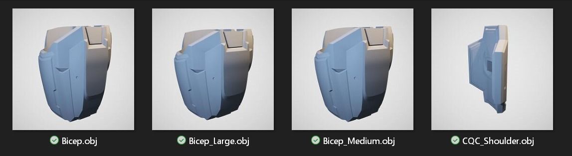 Reach Commando Shoulder Wearable 3D Print Model 3D print model_6