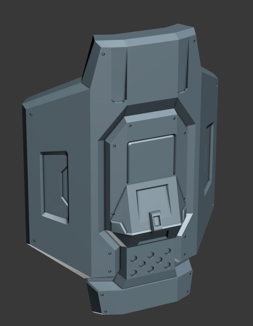 Reach Commando Shoulder Wearable 3D Print Model 3D print model_2