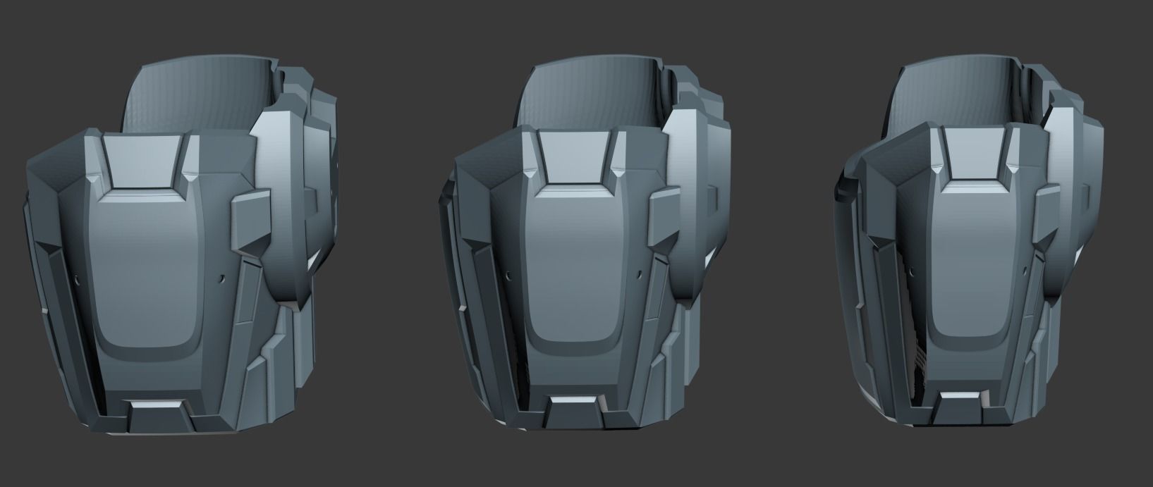 Reach Commando Shoulder Wearable 3D Print Model 3D print model_4