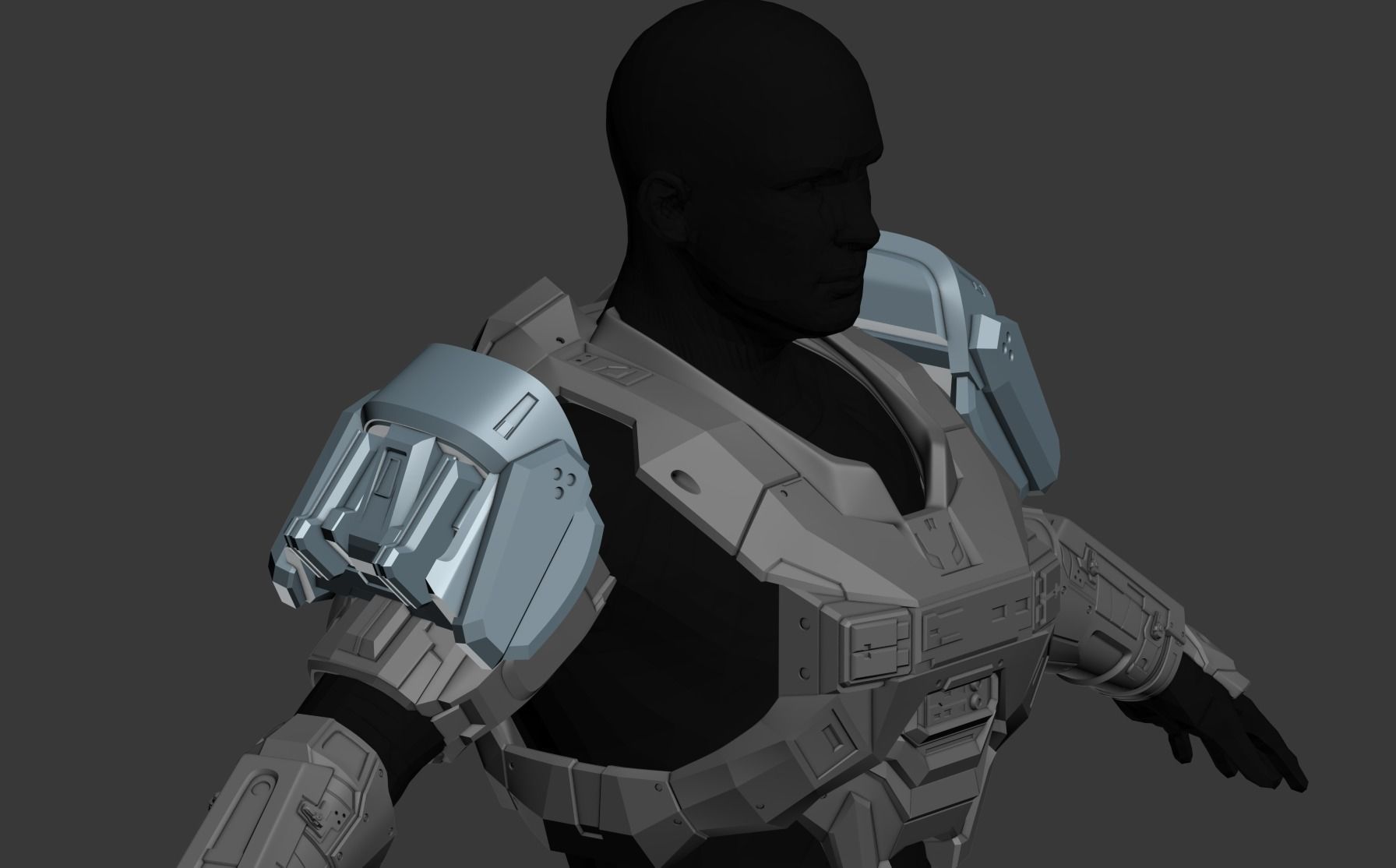 Reach EVA Shoulder Wearable 3D Print Model 3D print model_1