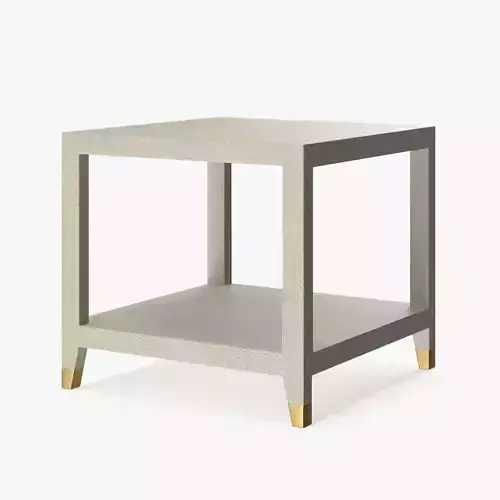 Restoration Hardware Graydon Shagreen Square Side Table 3D model
