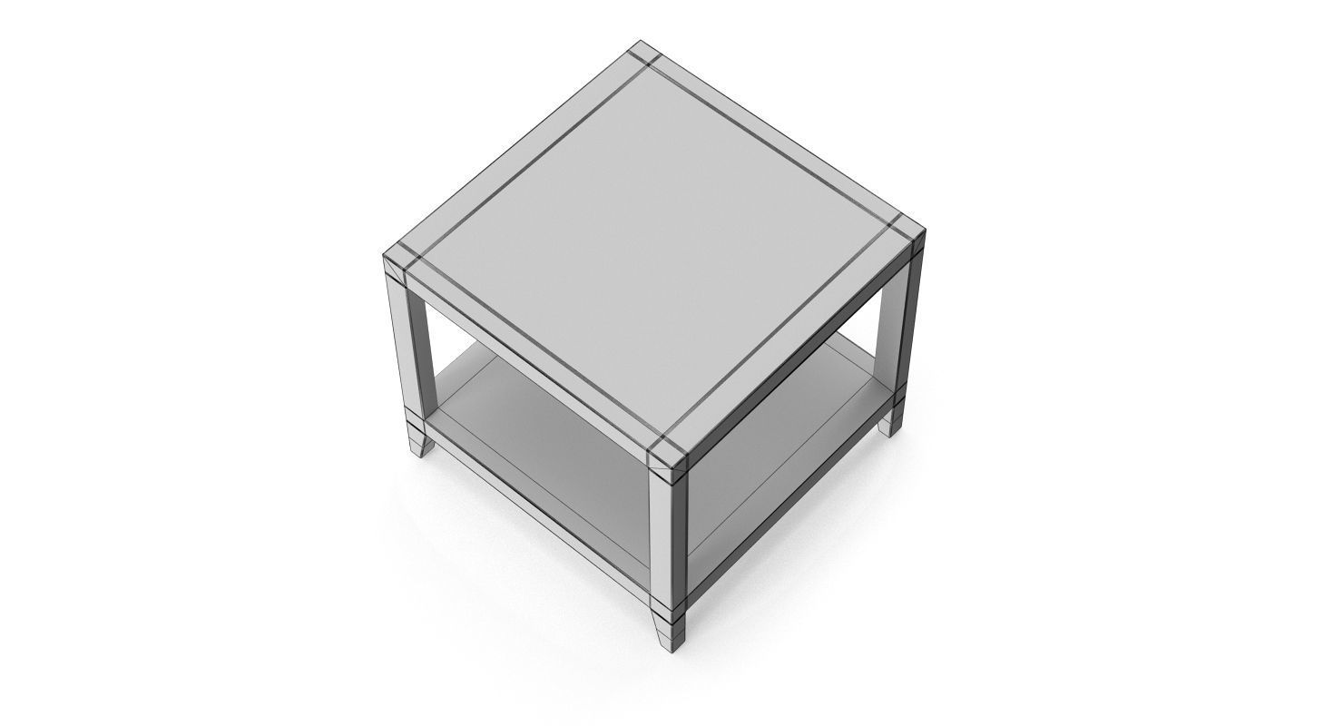 Restoration Hardware Graydon Shagreen Square Side Table 3D model_9