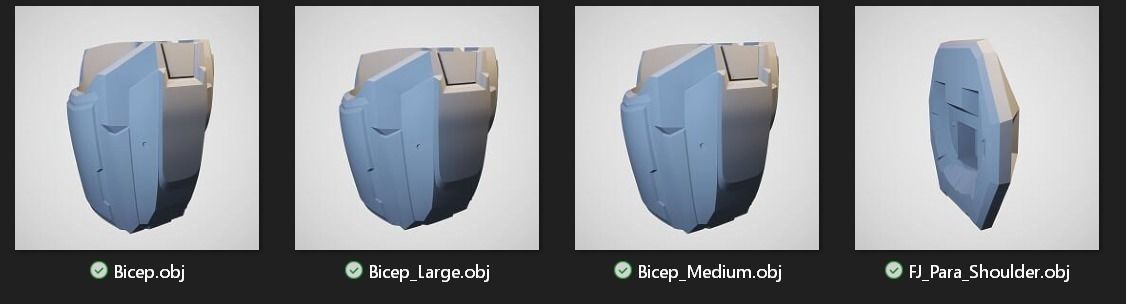 Reach FJ Para Shoulder Wearable 3D Print Model 3D print model_7