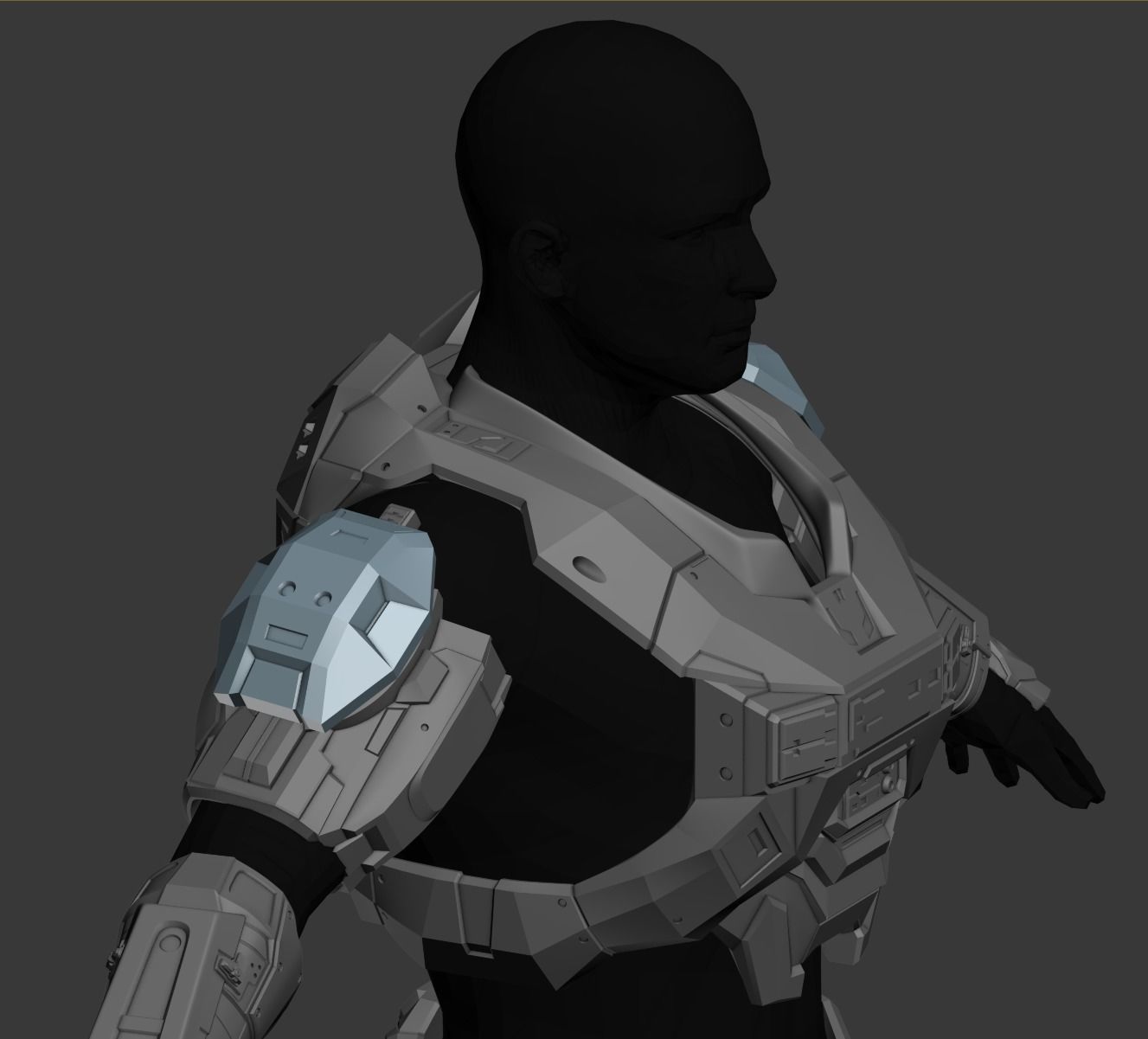 Reach FJ Para Shoulder Wearable 3D Print Model 3D print model_1