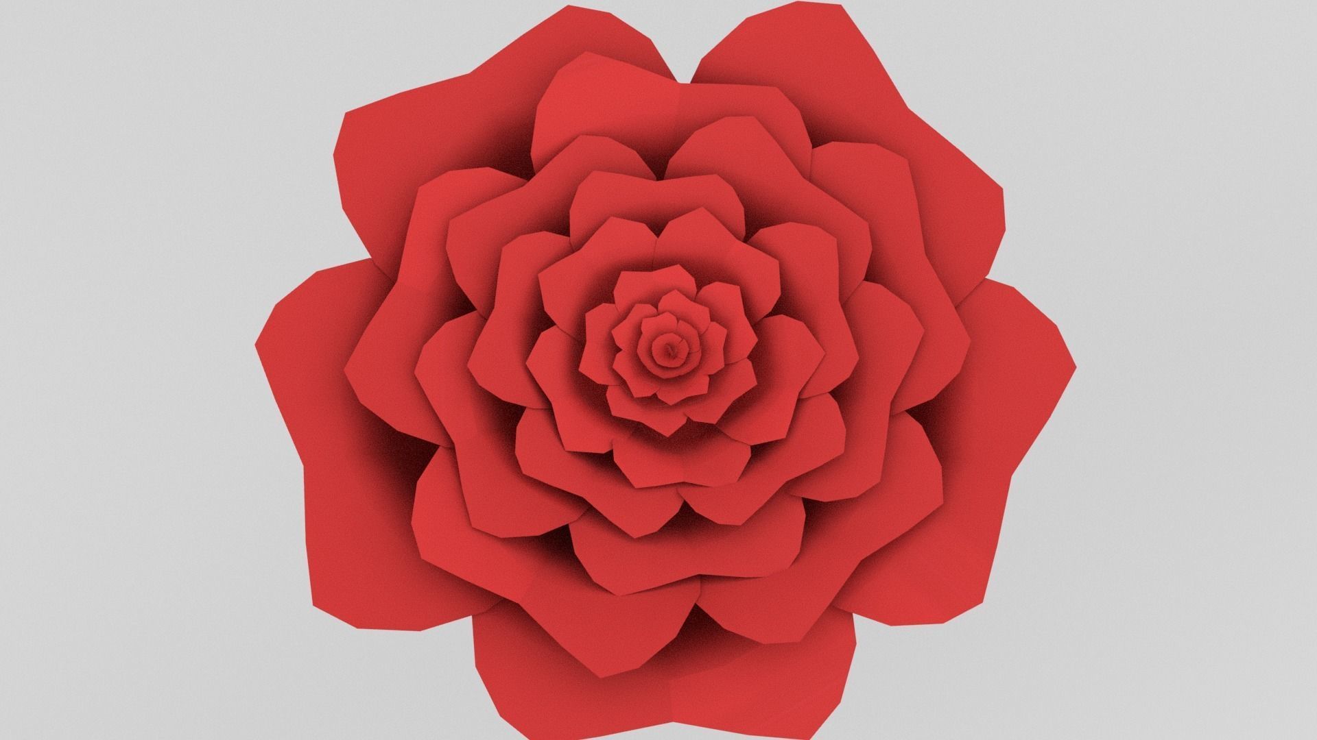 Red Rose Free low-poly 3D model_7