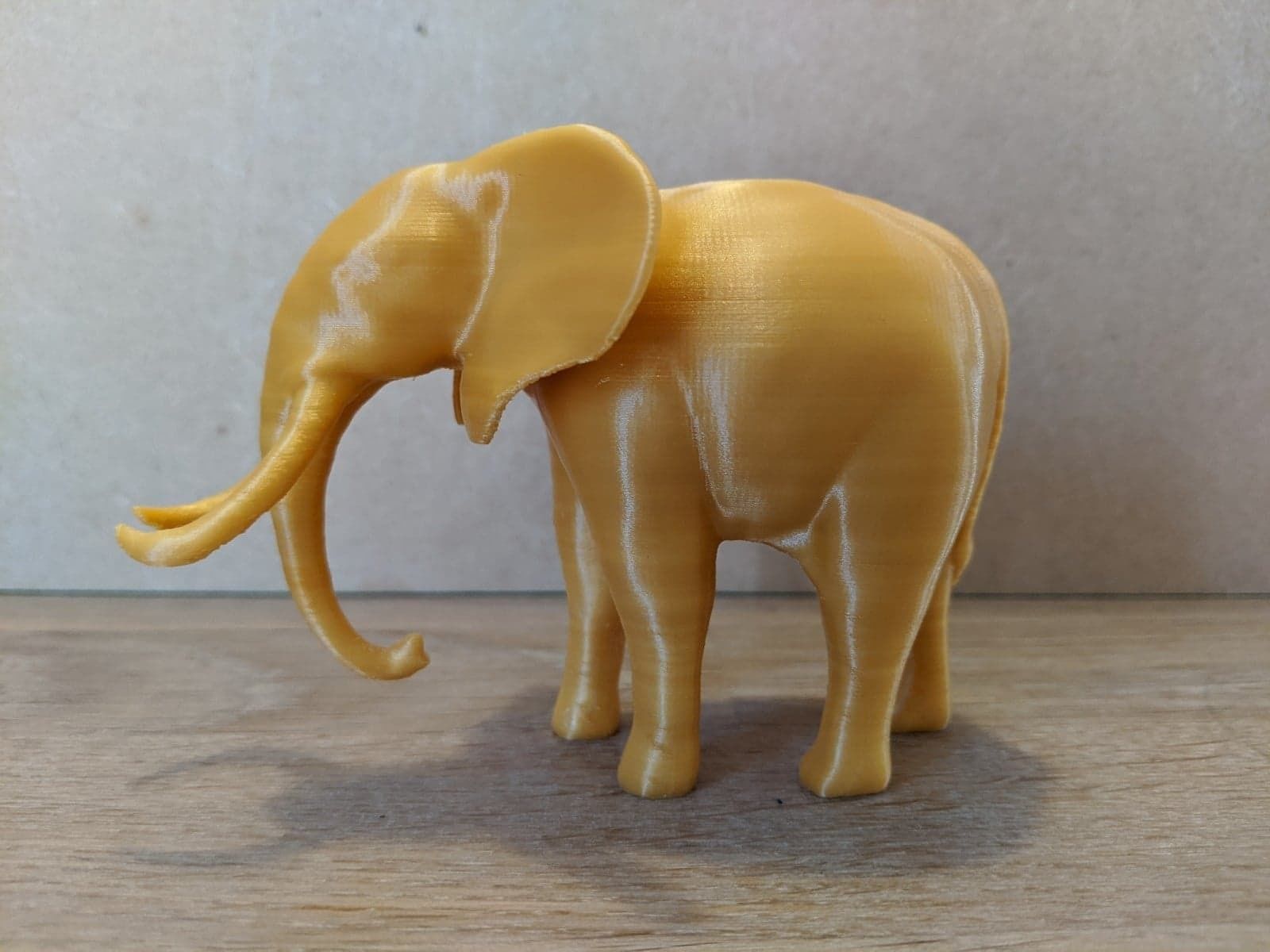 Elephant with tusks 3D print model_6