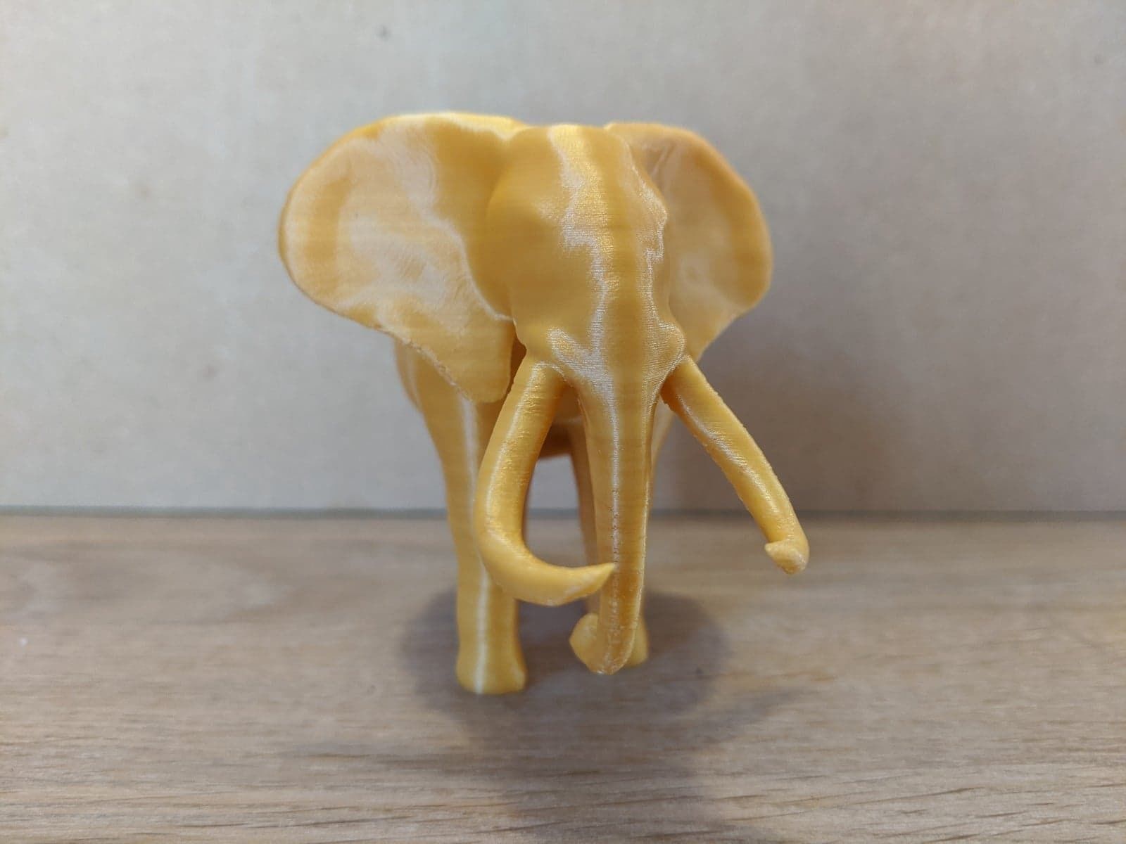 Elephant with tusks 3D print model_4