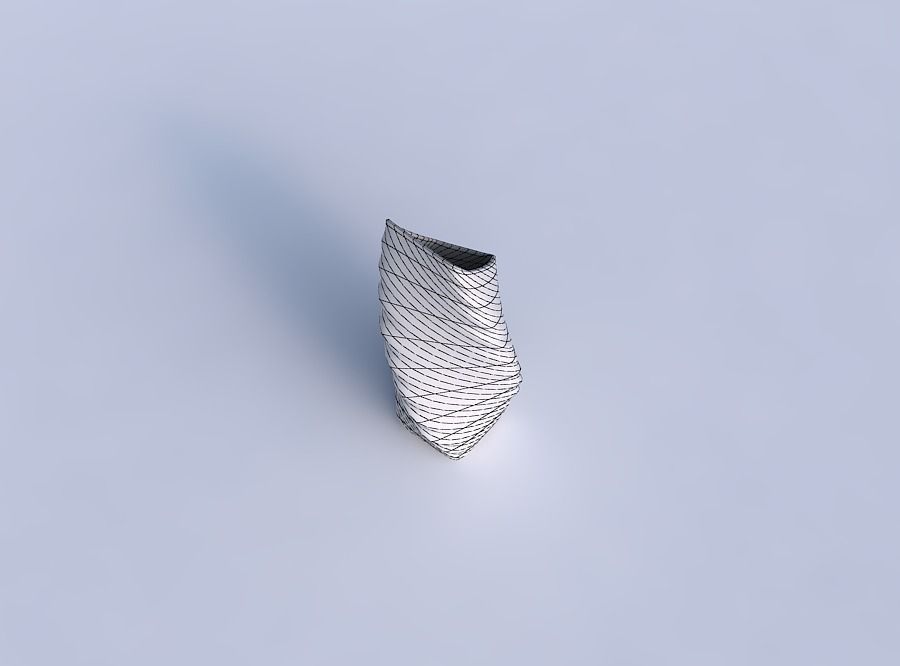 Vase twisted bent quadratic with relaxed large twists 3D print model_6