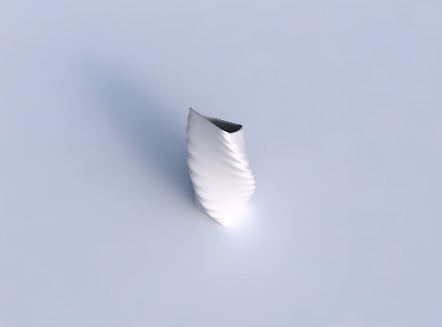 Vase twisted bent quadratic with relaxed large twists 3D print model_1