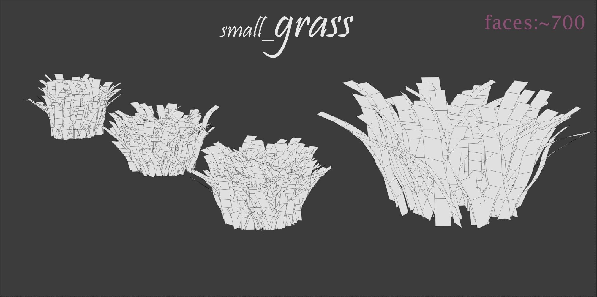Grass Pack 3D model_3