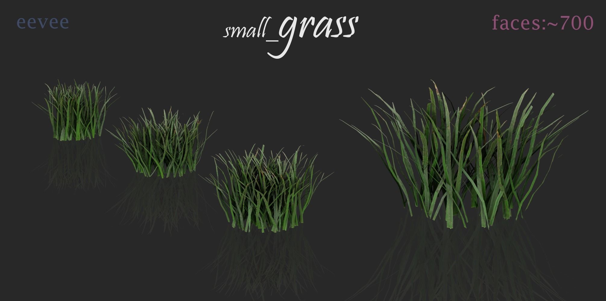 Grass Pack 3D model_2