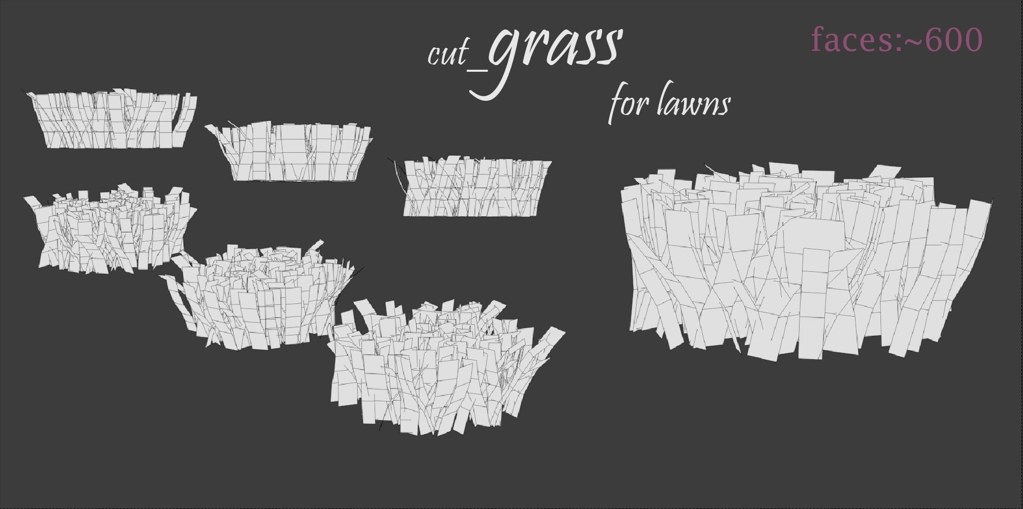 Grass Pack 3D model_7