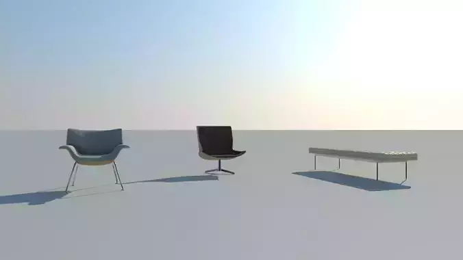 Herman Miller Hero Swoop and Bench