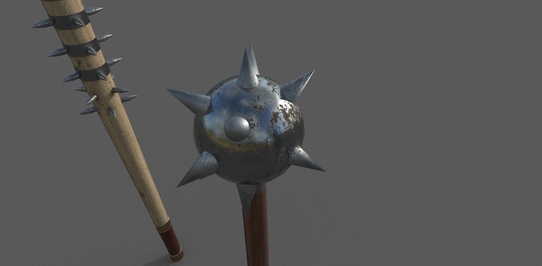 Medieval weapon pack 3D model Low-poly 3D model_7