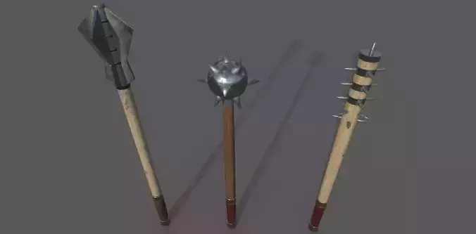 Medieval weapon pack 3D model