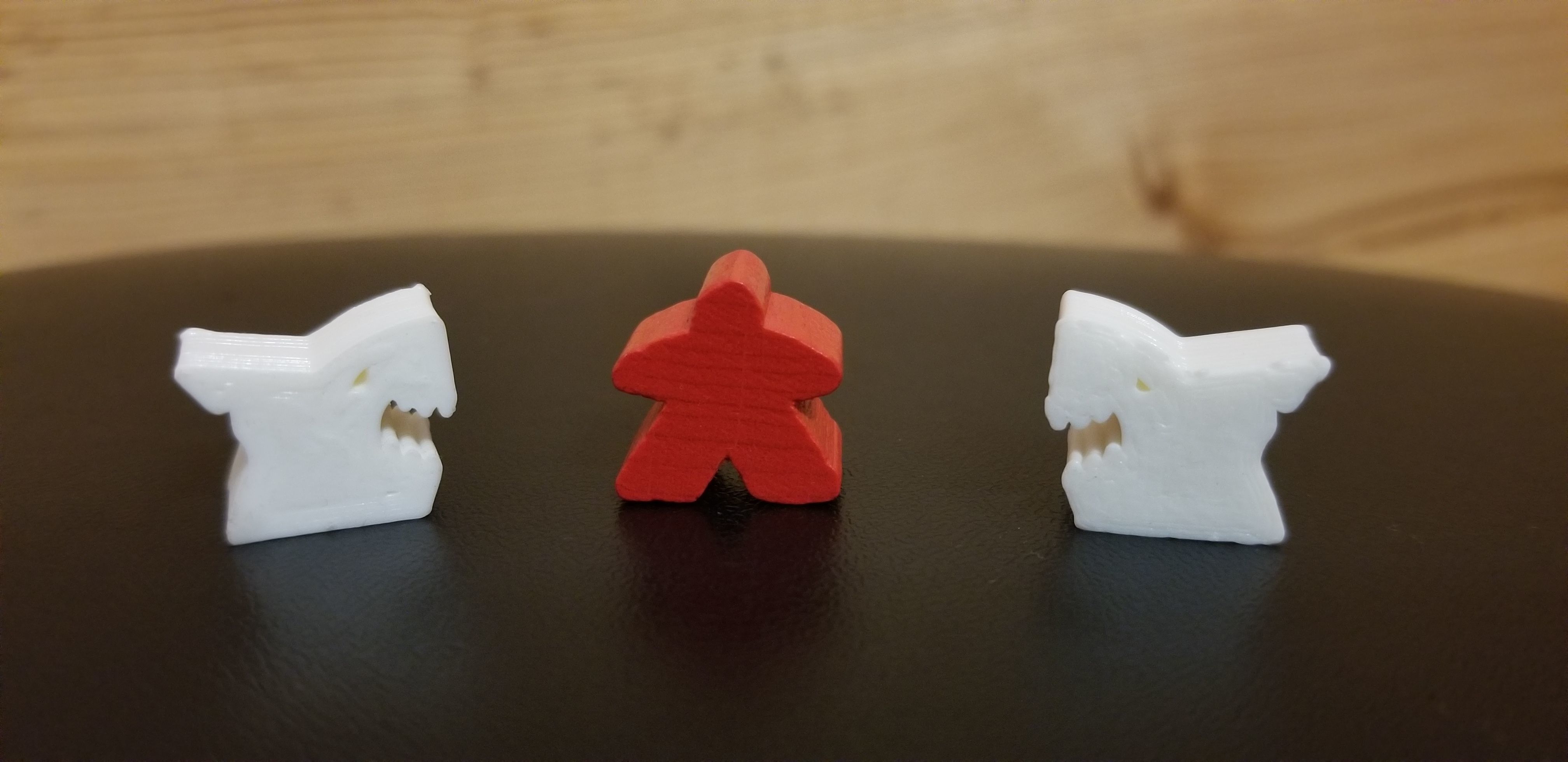 Shark Meeple Board Game Piece 3D print model_2