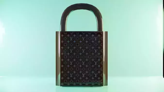 Louis Vuitton 3D Model Padlock 3D print model