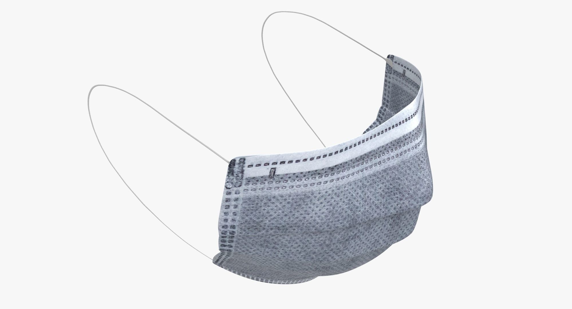  Protective Mask 3 Ply 3D model_1