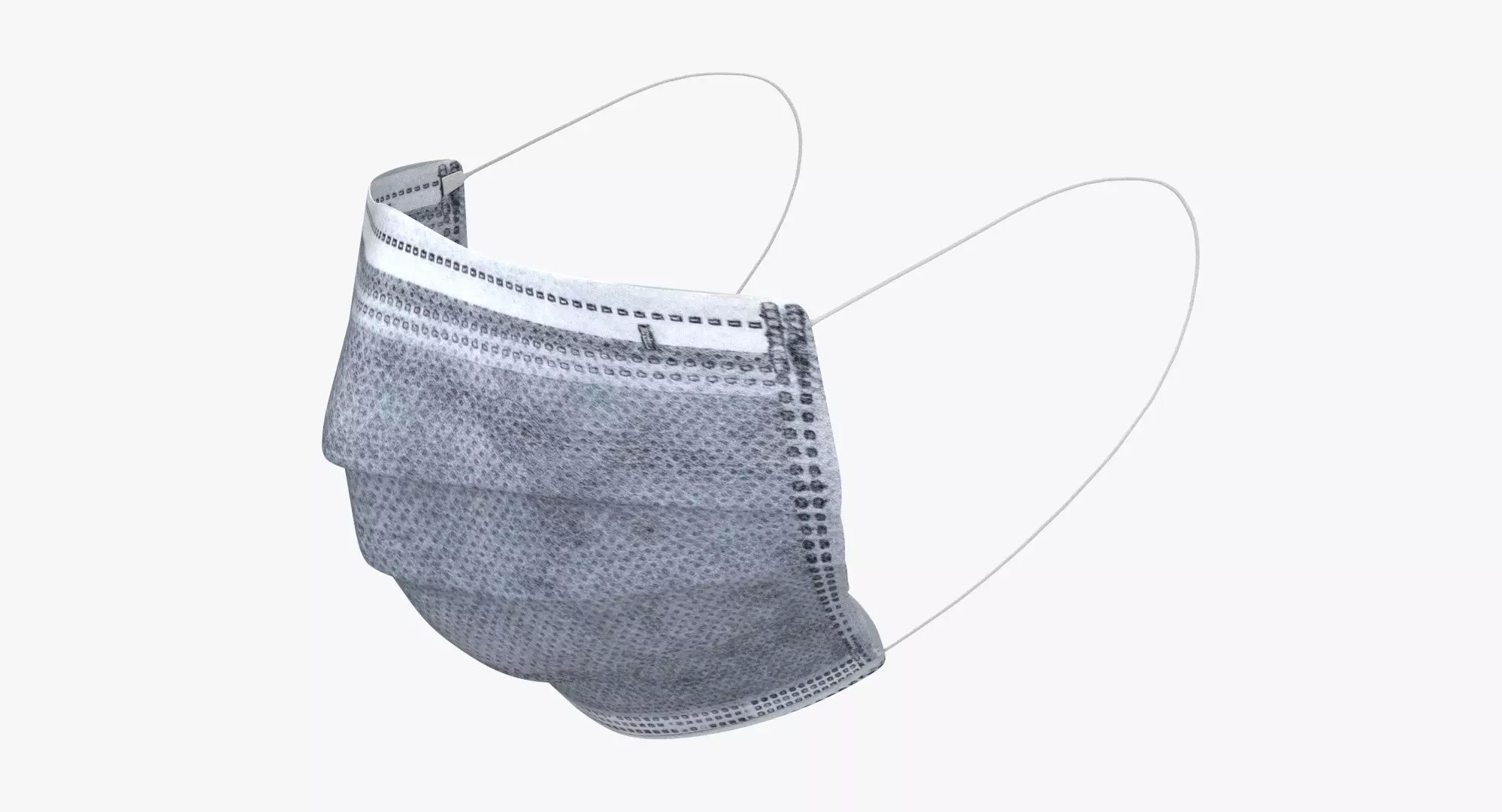  Protective Mask 3 Ply 3D model_0