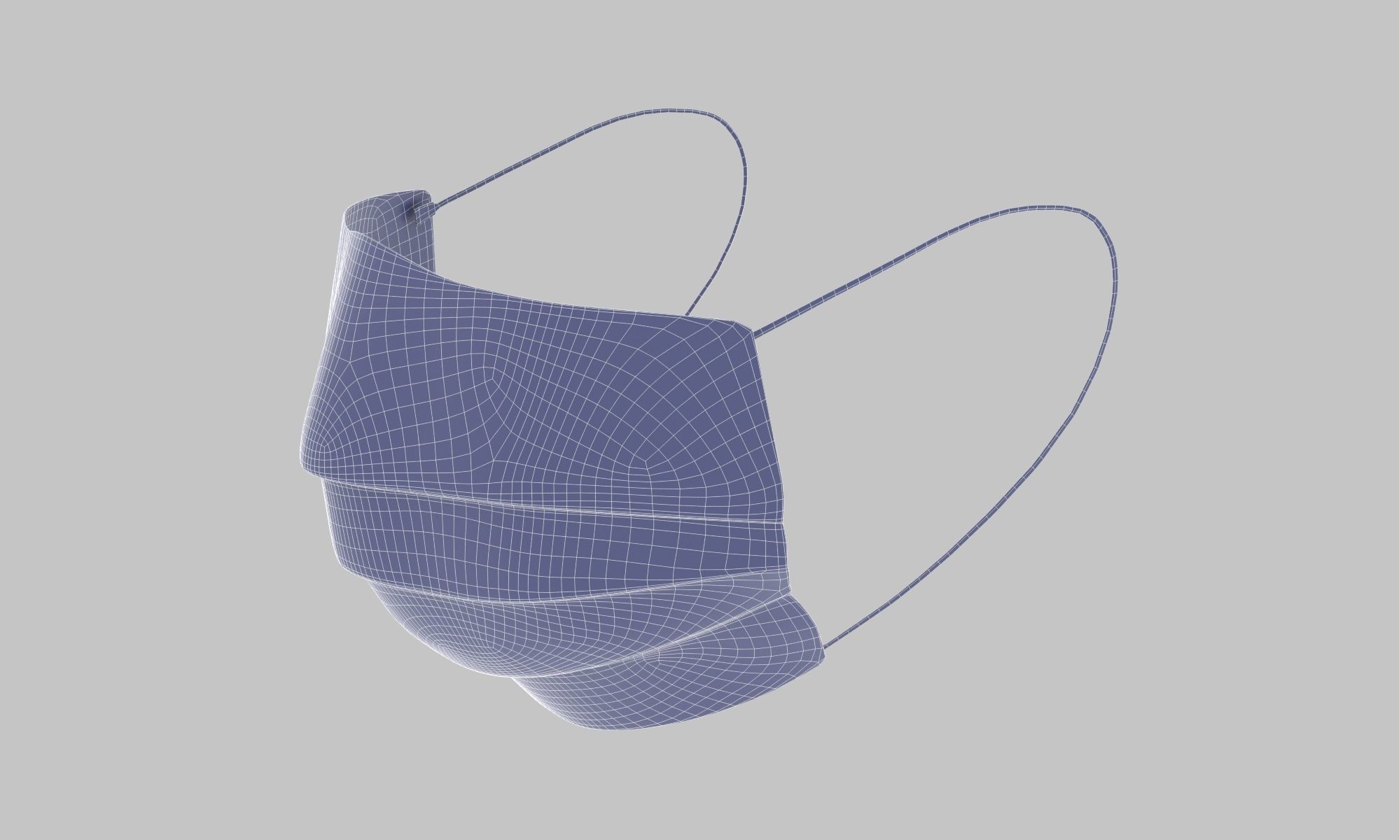  Protective Mask 3 Ply 3D model_14