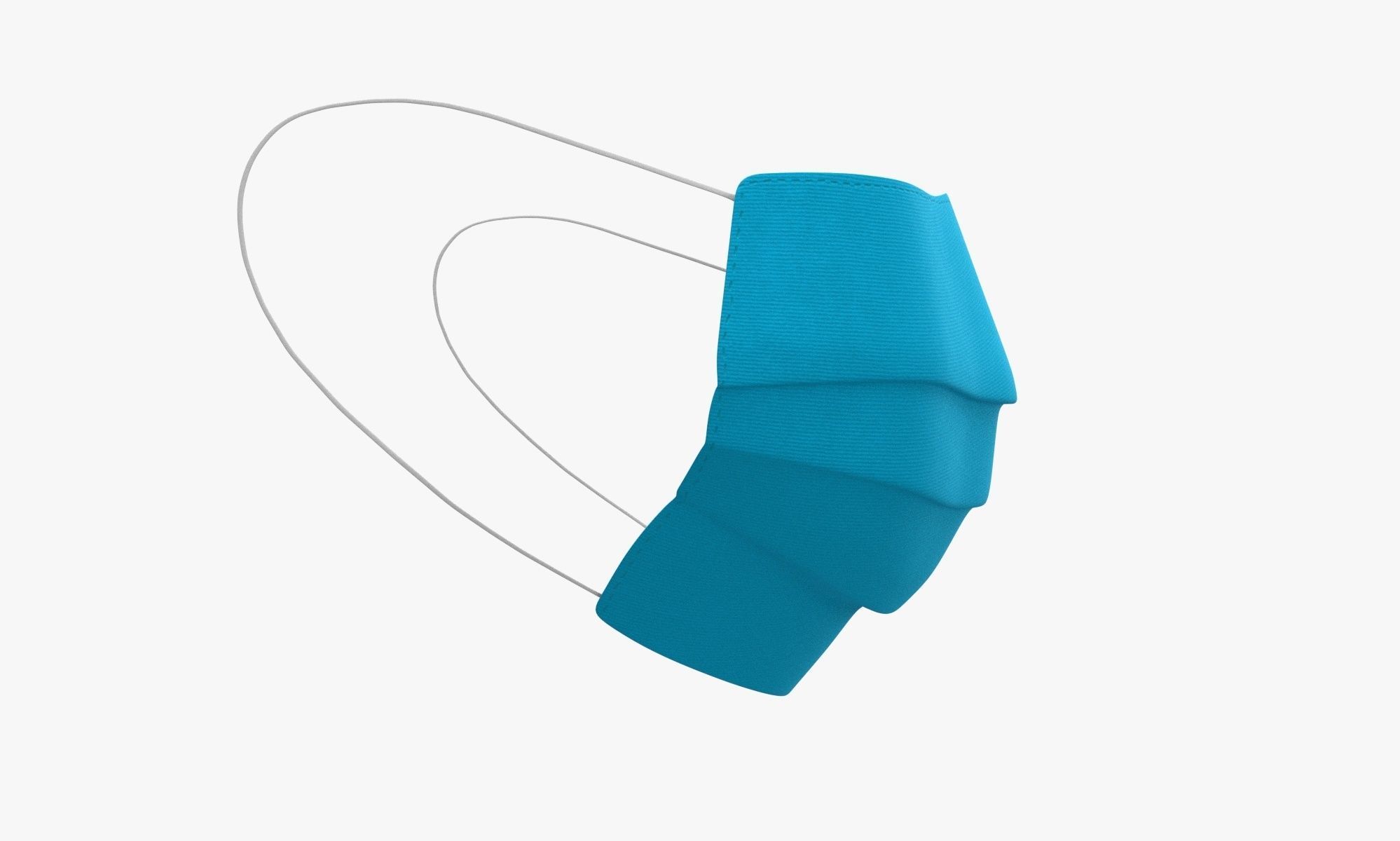  Protective Mask 3 Ply 3D model_7