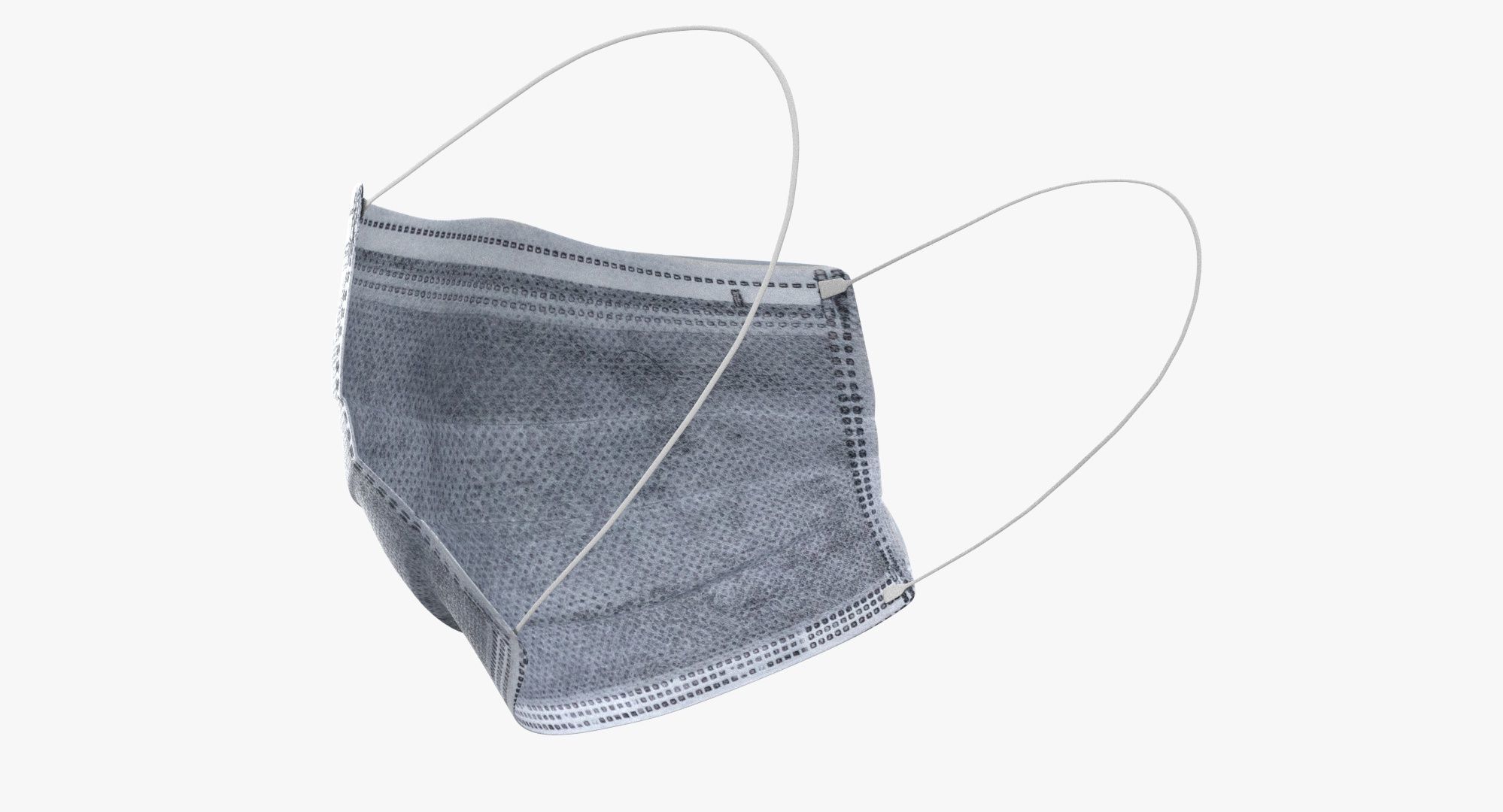  Protective Mask 3 Ply 3D model_2