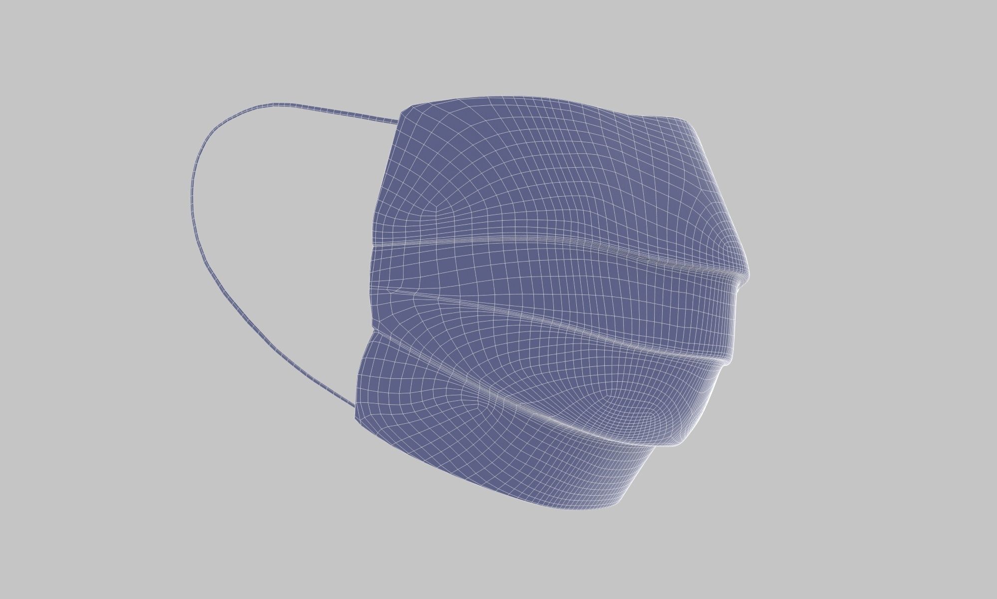  Protective Mask 3 Ply 3D model_15
