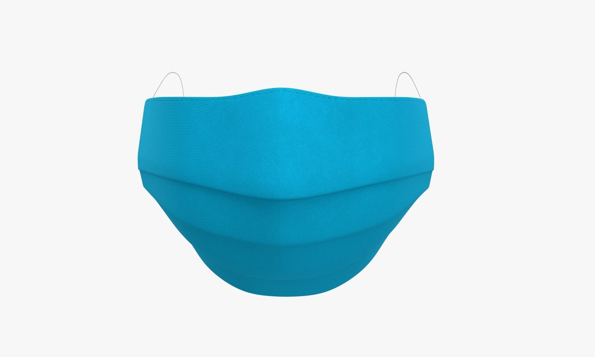  Protective Mask 3 Ply 3D model_5