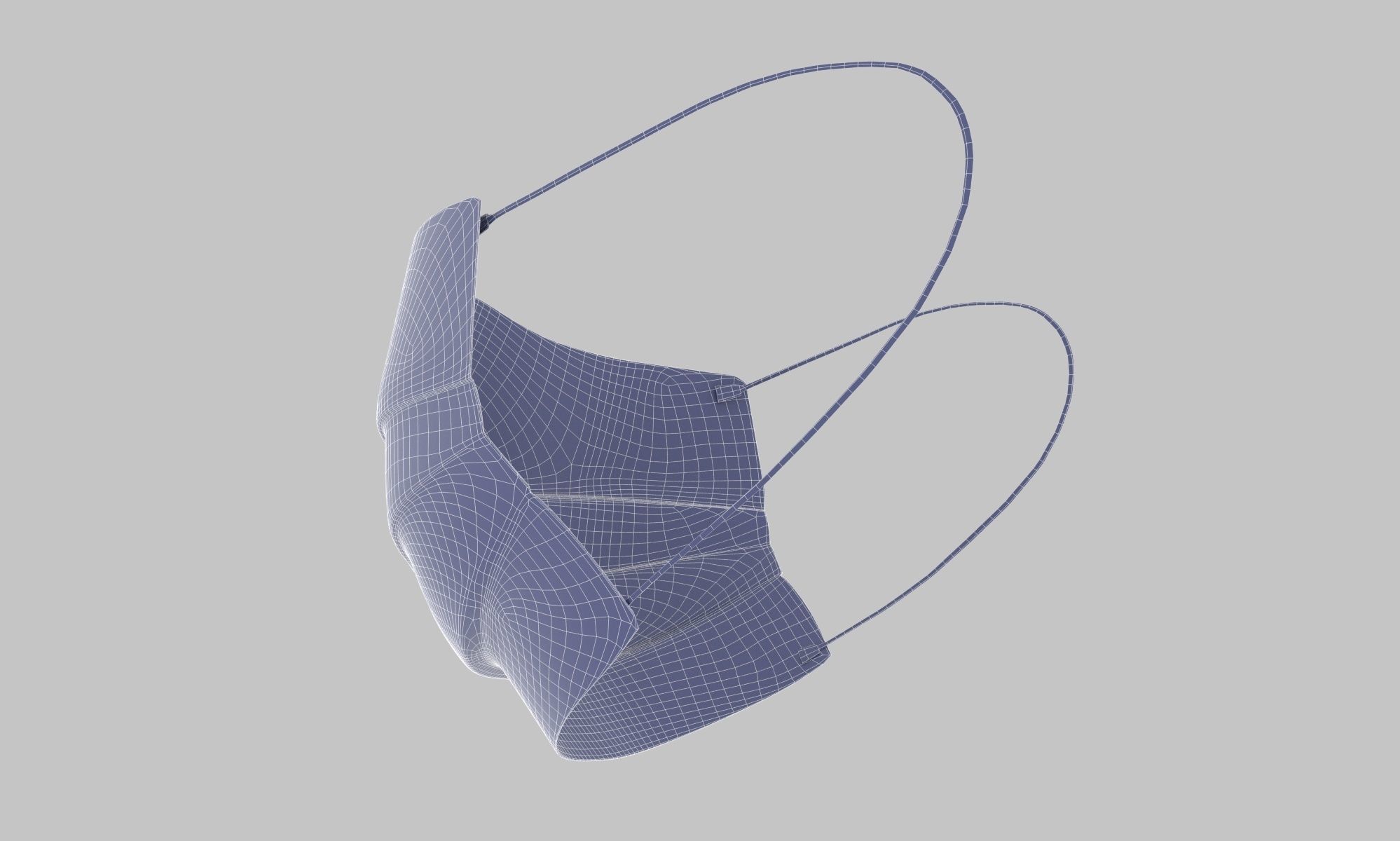  Protective Mask 3 Ply 3D model_17