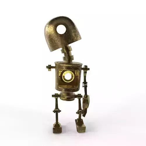 Tin Gold Robot