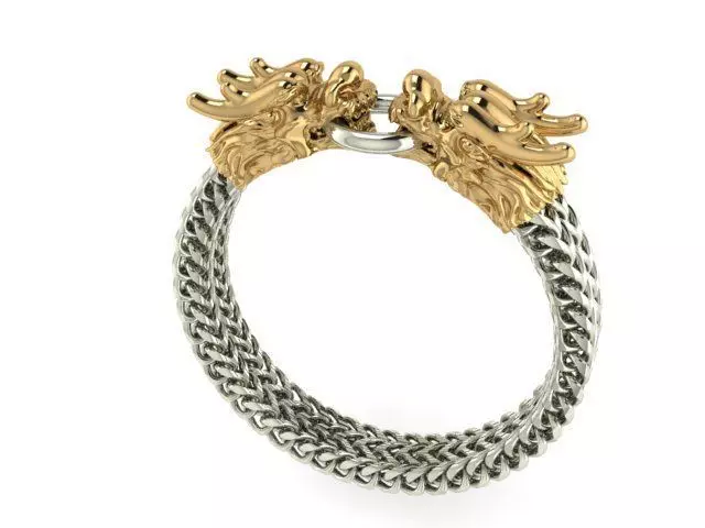 dragon bracelet 3D print model_0