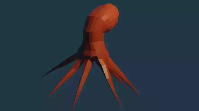 Octopus Free low-poly 3D model
