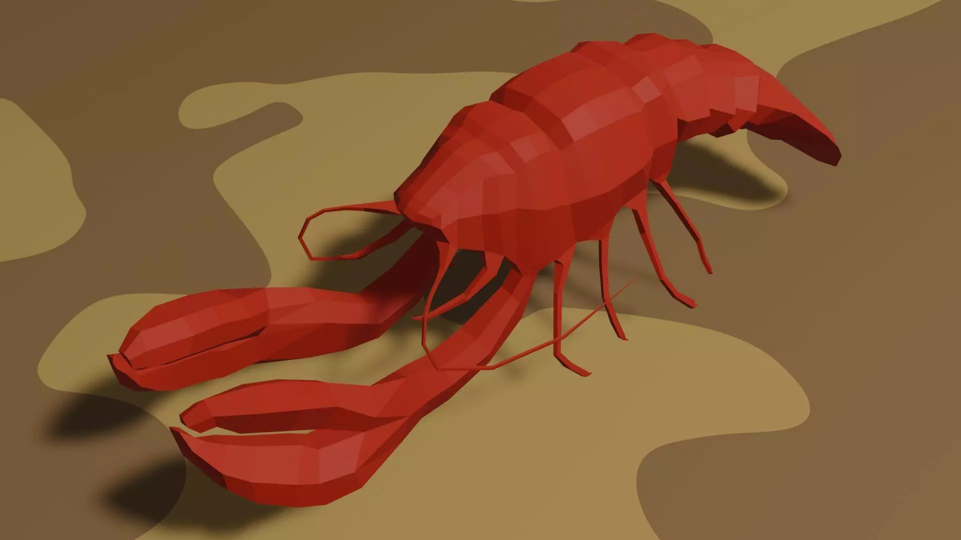 Lobster Free low-poly 3D model