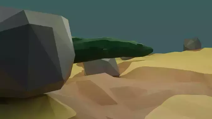 Low Poly Eel cucumber