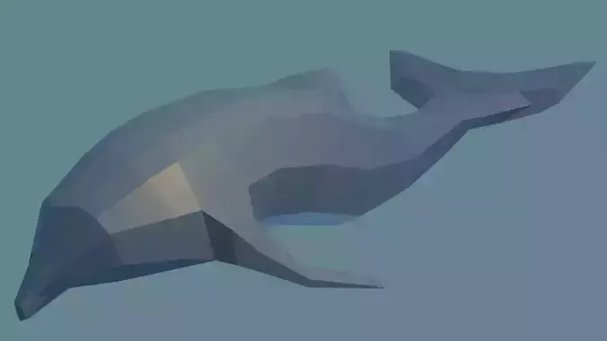 Dolphin in low polygons