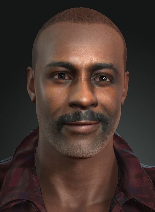 Idris Elba 3D Character design 3D model Ready for animation 3D model_6