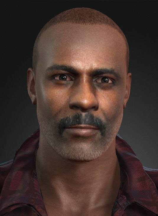 Idris Elba 3D Character design 3D model Ready for animation 3D model_9
