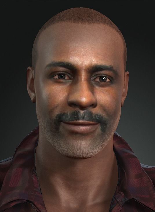 Idris Elba 3D Character design 3D model Ready for animation 3D model_5